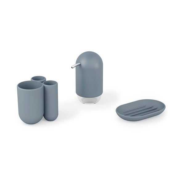 Modrý plastový dávkovač mydla 230 ml Touch – Umbra-image-4