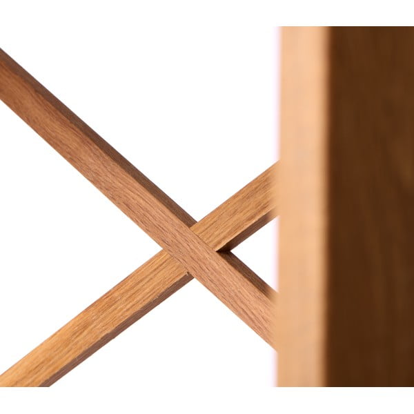Regál z dubového dreva v prírodnej farbe 70x87 cm X-Shelf – Unique Furniture-image-3