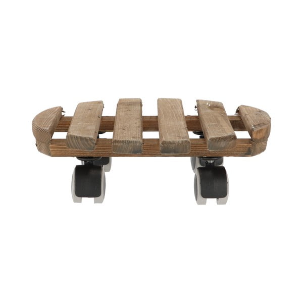 Drevený pojazdný podstavec pod kvetináč ø 29 cm (výška  8 cm) Indoor – Esschert Design-image-2