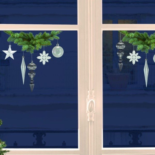 Elektrostatická samolepka Klasické ozdoby-image-1