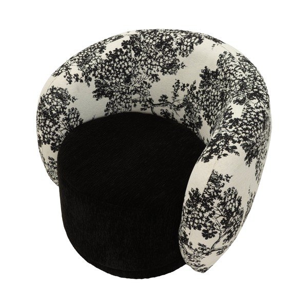 Čierno-biele kreslo Oriental Style – Mauro Ferretti-image-4