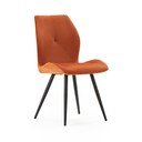 Oranžové menčestrové jedálenské stoličky v súprave 2 ks Adaya – Marckeric