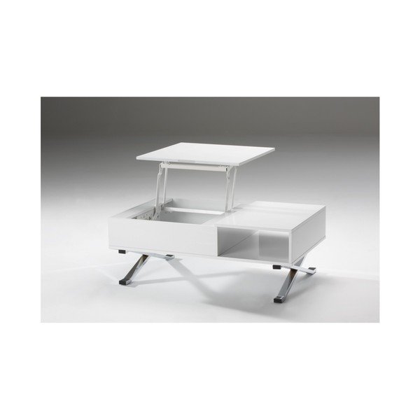 Biely konferenčný stolík s vysúvacou doskou Marckeric Manila-image-2