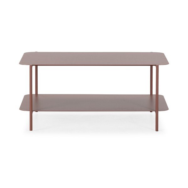 Terakotový kovový konferenčný stolík 58x90 cm Beatrix – MOME-image-3