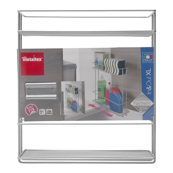 Výsuvná polica s 2 poschodiami Metaltex In Out-image-4