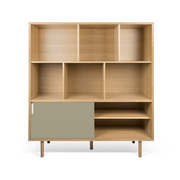 Bielo-sivá skriňa TemaHome Dann Oak-image-2