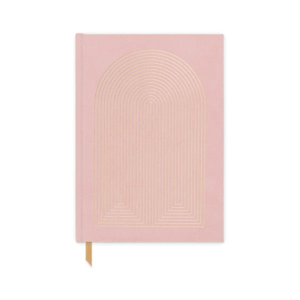 Nedatovaný diár 192 stránok formát A5 Dusty Pink – DesignWorks Ink