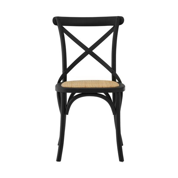 Čierna jedálenská stolička z dubového dreva Lyon – Premier Housewares-image-2