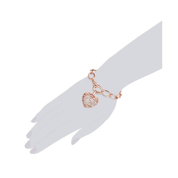 Náramok vo farbe ružového zlata s krištáľmi Swarovski Lilly & Chloe Elvire-image-1