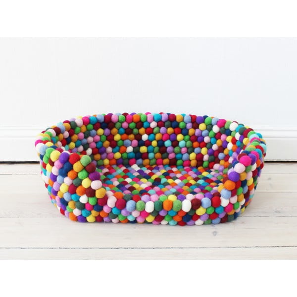 Guľôčkový vlnený pelech pre domáce zvieratá Wooldot Ball Pet Basket Multi, 40 x 30 cm