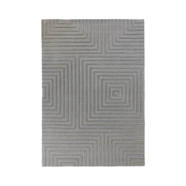 Sivý vlnený koberec Flair Rugs Estela, 160 x 230 cm