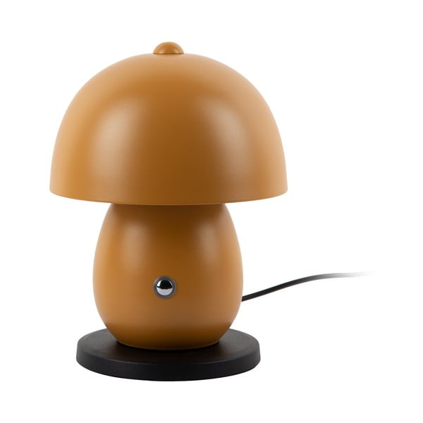 Okrovožltá LED stolová lampa s kovovým tienidlom (výška 18 cm) Mono LED – Leitmotiv