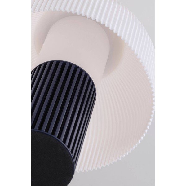 Biela/modrá plastová stolová lampa (výška  29 cm) Maya – Jotex-image-3