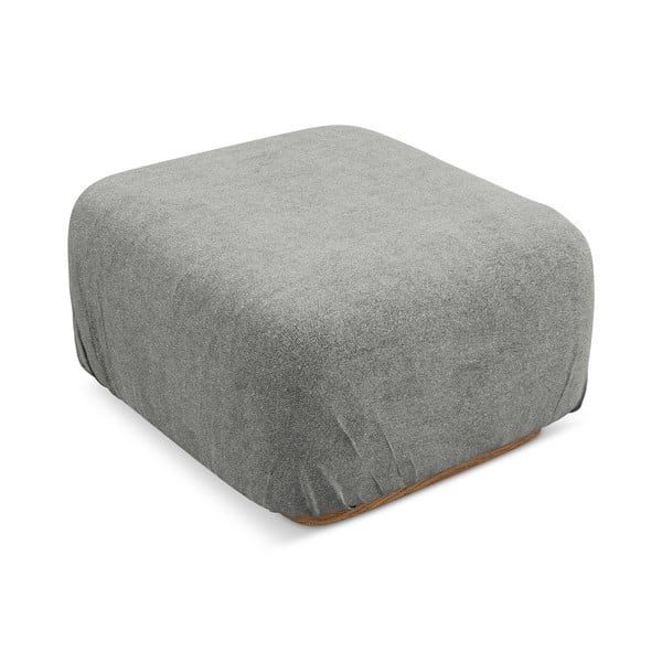 Sivá modulárna podnožka z textílie buklé Ailani – Makamii-image-2