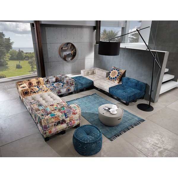 Bielobéžový modul pohovky (variabilný roh) Yara – Tomasucci-image-1