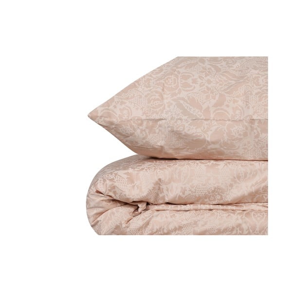 Krémovobiele obliečky z bavlneného saténu na jednolôžko Cream, 140 × 200 cm-image-2