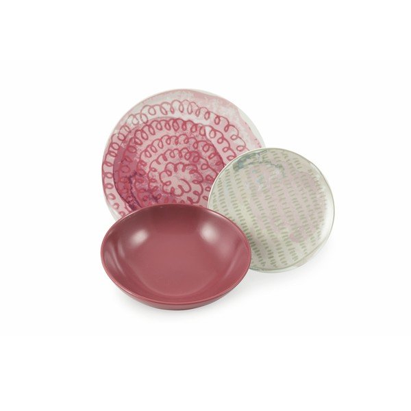 18-dielna súprava tanierov z porcelánu a kameniny VDE Tivoli 1996 Aurora-image-4