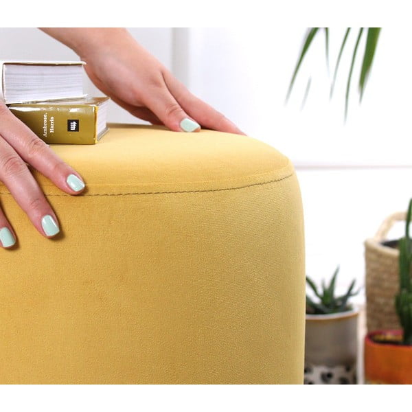 Žltý taburet Ropp – Artie-image-3