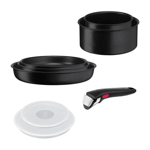 Hliníková súprava riadu 8 ks INGENIO Black stone L3998802 – Tefal-image-2