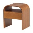 Nočný stolík s poličkami v prírodnej farbe Momo – WOOOD