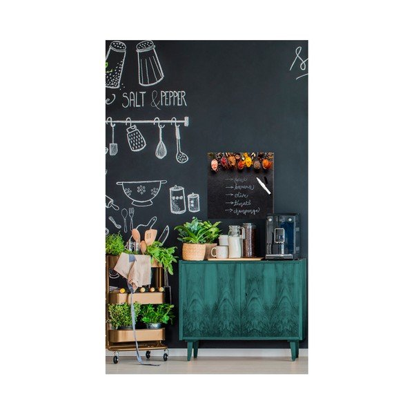 Magnetická tabuľa Styler Dark Spoons, 30 × 30 cm-image-1