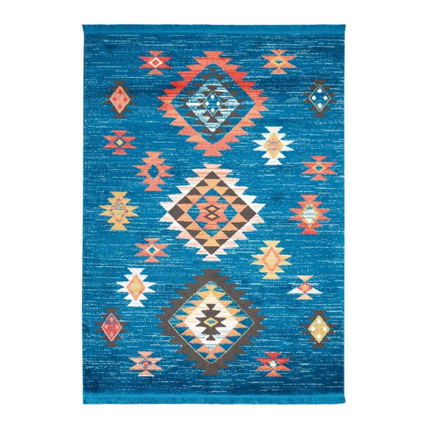 Koberec Nourison Navajo Blue, 130 x 66 cm