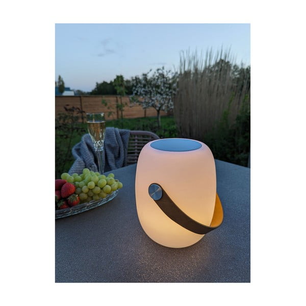 LED prenosné vonkajšie svietidlo s časovačom a reproduktorom na USB ø 18 cm Cardiff – House Nordic-image-2