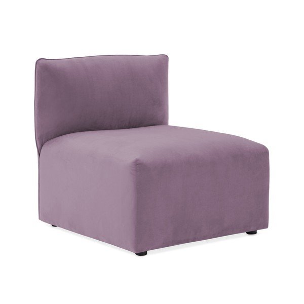 Svetlofialová trojmiestna modulová pohovka Vivonita Velvet Cube-image-2
