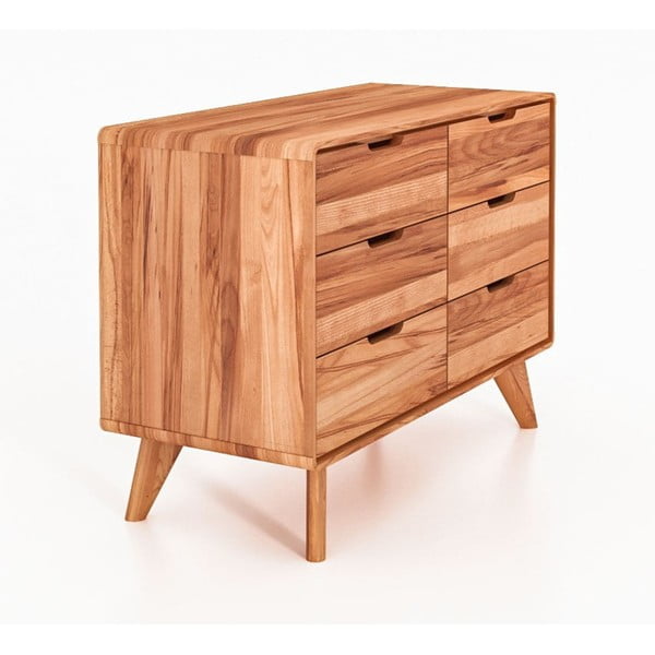 Nízka komoda z bukového dreva 90x63 cm Greg - The Beds-image-1