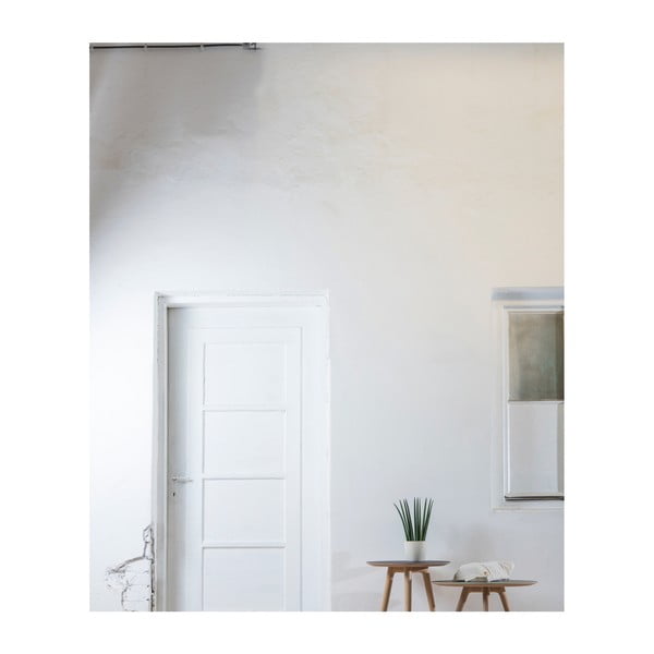 Odkladací stolík z dubového dreva s čiernou doskou Gazzda Arp, ⌀ 45 cm-image-2