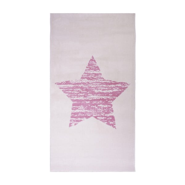 Detský ružový koberec Nattiot Lucero, 80 × 150 cm