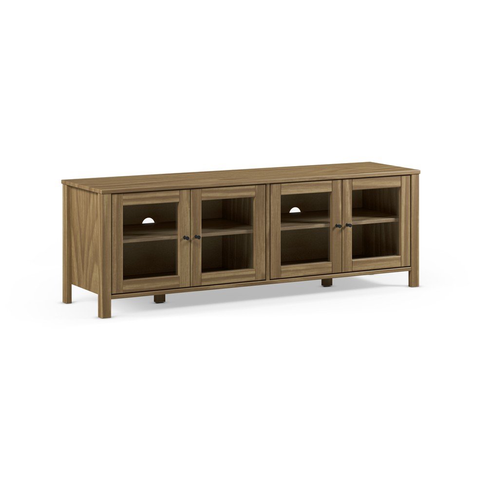 E-shop TV stolík z borovicového dreva v prírodnej farbe 150x50x40 cm Alessandra – Marckeric