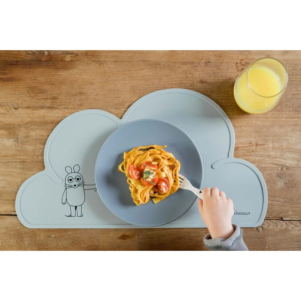Modré silikónové prestieranie Kindsgut Mouse, 49 x 27 cm-image-4