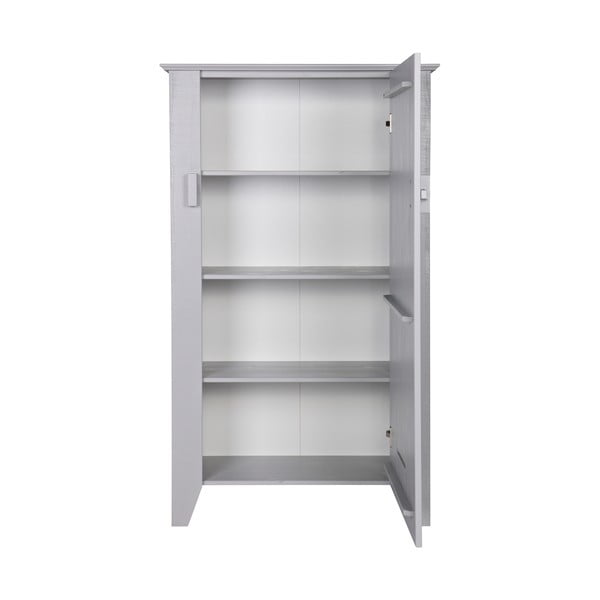 Sivá drevená skrinka WOOOD Gijs-image-1