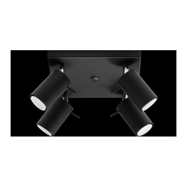 Čierne stropné svietidlo Sollux Ethno-image-2