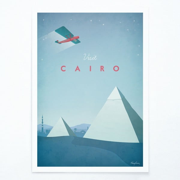 Plagát Travelposter Cairo, 50 x 70 cm