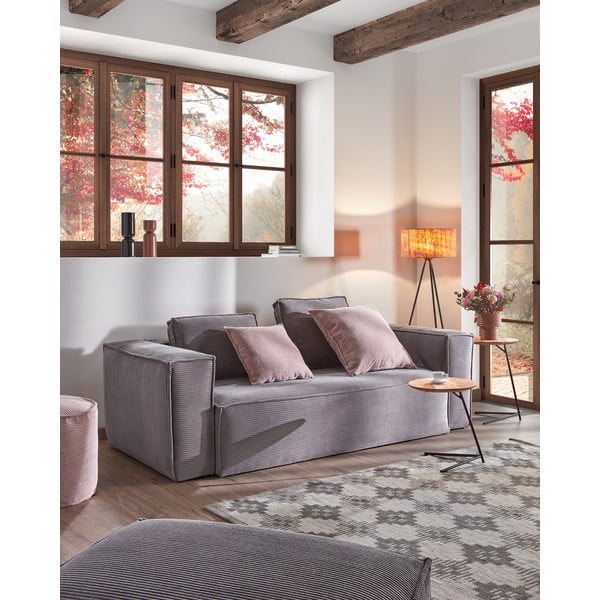 Svetlosivá menčestrová podnožka Kave Home Blok-image-4