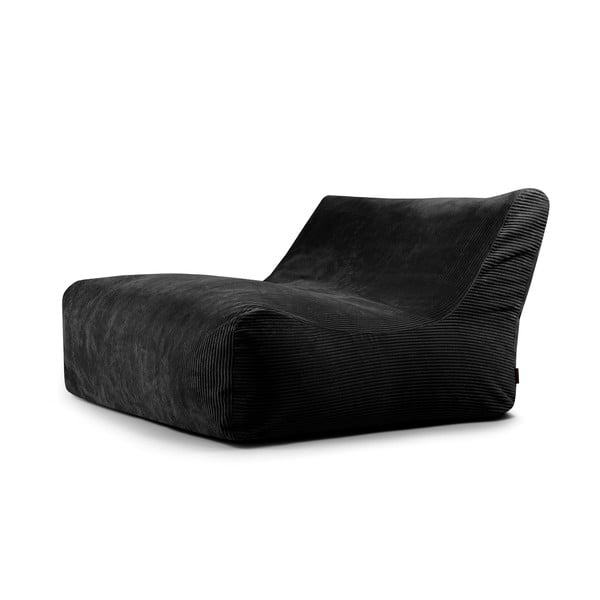 Čierny menčestrový sedací vak Sofa Lounge – SLOWDOWN