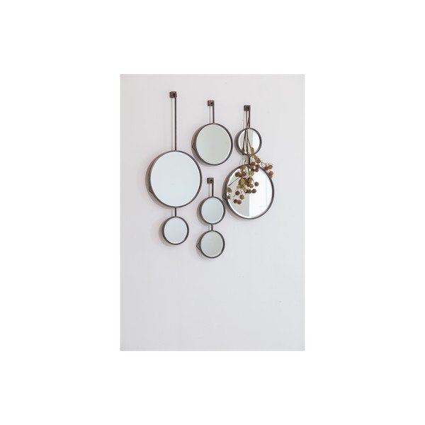 Dvojité okrúhle nástenné zrkadlo BePureHome Chain, dĺžka 58 cm-image-2