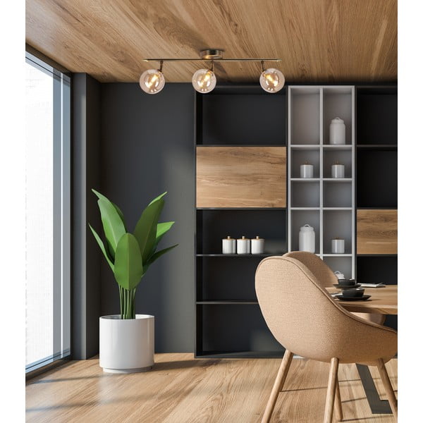 Stropné svietidlo v bronzovej farbe so skleneným tienidlom ø 10 cm Rodia – Candellux Lighting-image-1