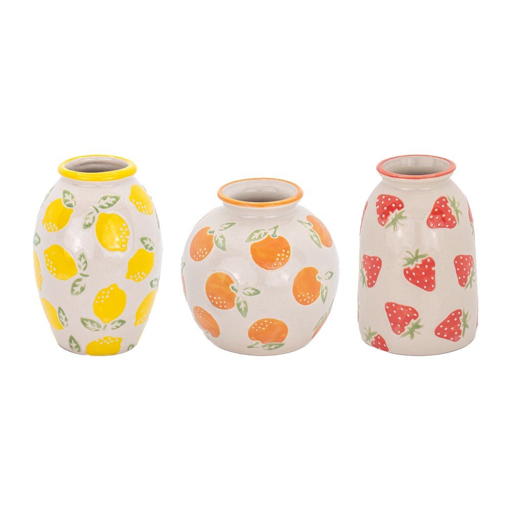 E-shop Kameninové súprava váz 3 ks (výška 9,5 cm) Fruit – Sass & Belle