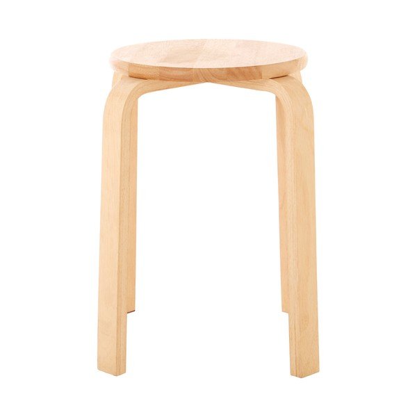 Stolička z kaučukového dreva v prírodnej farbe Heva – Premier Housewares-image-2