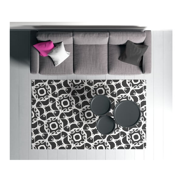 Čierno-biely koberec Oyo home Suzzy Smielo, 140 x 220 cm