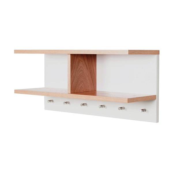 Nástenná polica s háčikmi Woodman Northgate-image-3