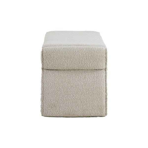 Krémová lavica z textílie buklé Nafya – Light & Living-image-3