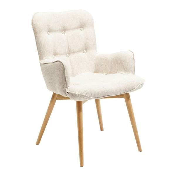 Biela stolička s opierkami Kare Design Angel Wings
