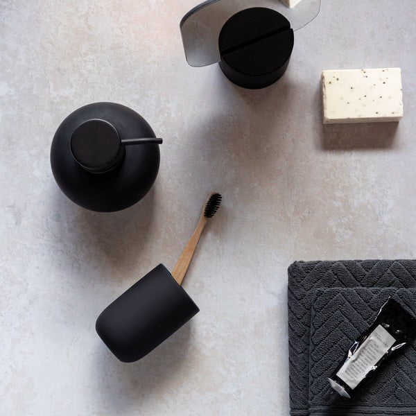 Čierna keramická WC kefa Lotus - Mette Ditmer Denmark-image-4