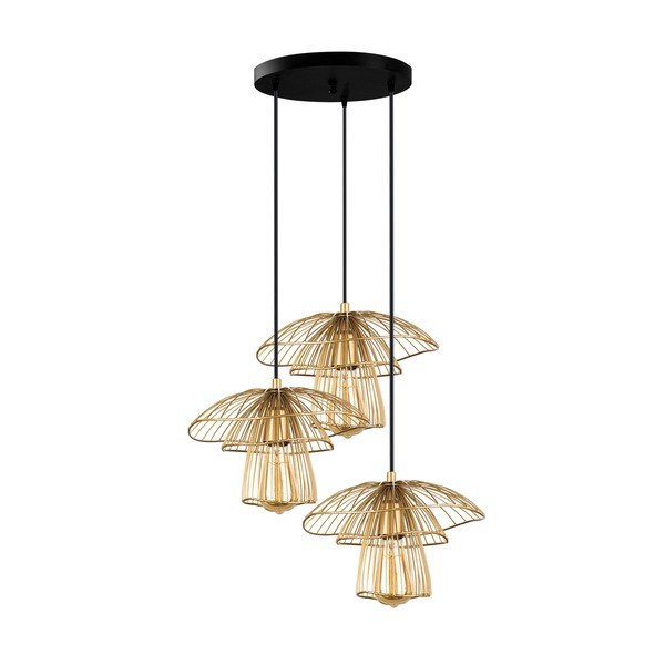 Závesné svietidlo v zlatej farbe Squid Lighting Root, výška 117 cm-image-3