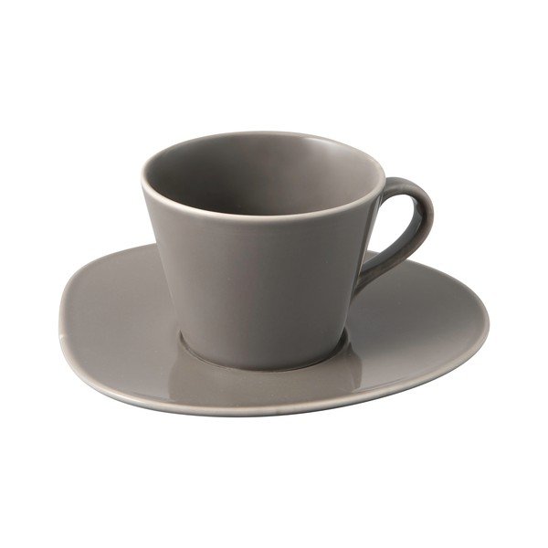 Sivý porcelánový tanierik Villeroy & Boch Like Organic, 17,5 cm-image-2