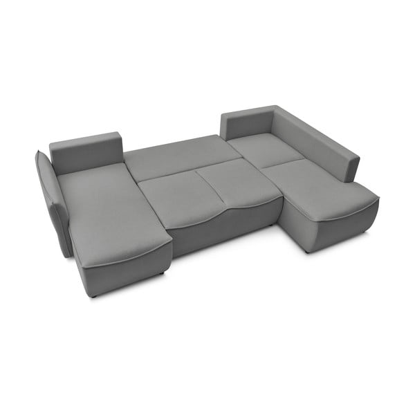 Svetlosivá rozkladacia rohová pohovka (pravý roh) Leon – Bobochic Paris-image-4